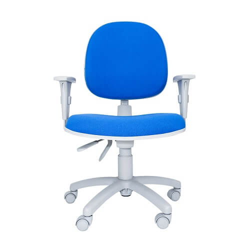 cadeira-ergonomica-giratoria-bol-azul-cinza-frente