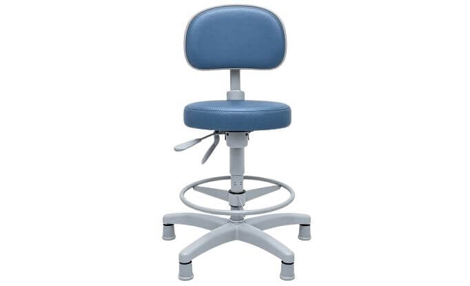 mocho-ergonomico-prolabore-alto-postural-com-sapatas-e-apoio-de-pes-azul-cinza-frente