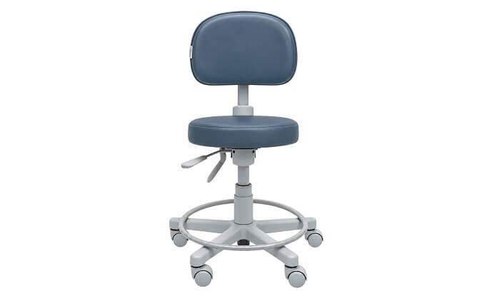 mocho-ergonomico-prolabore-postural-com-rodizios-e-apoio-de-pes-azul-cinza-frente